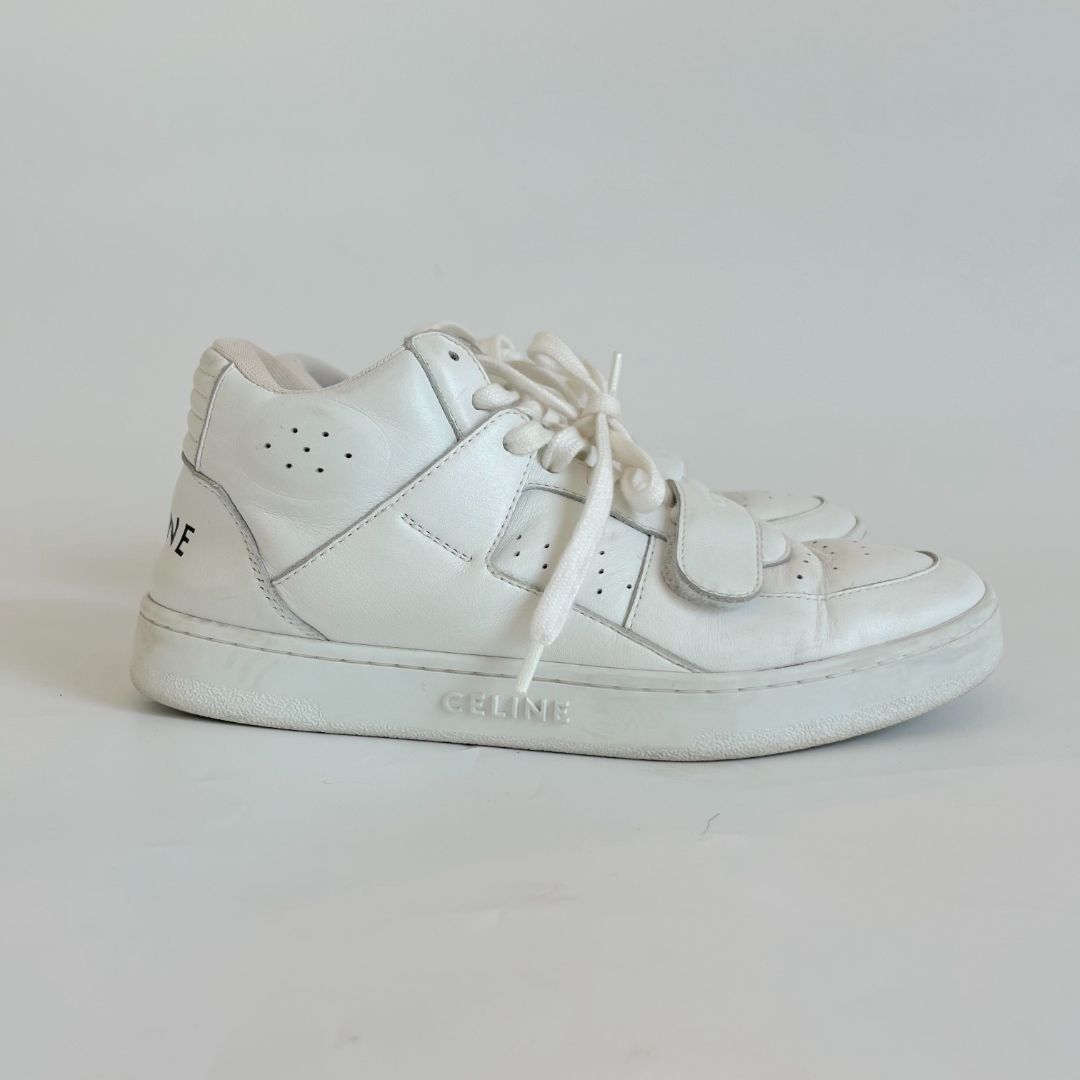 Celine CT-02 mid sneaker with velcro in calfskin, 38