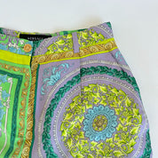 Versace Barocco printed silk shorts