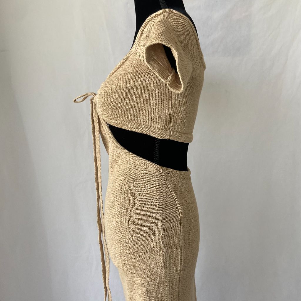 Cult Gaia Alicia Knit Beige Dress - BOPF | Business of Preloved Fashion Cult Gaia Alicia Knit Beige Dress - BOPF | Business of Preloved Fashion