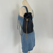 Chanel Coco Pleats Pleated Crumpled Calfskin Backpack