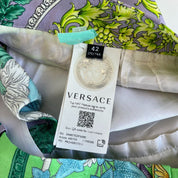 Versace Barocco printed silk shorts