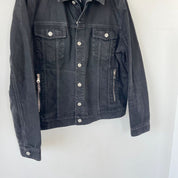 BALMAIN SIGNATURE BACK LOGO DENIM JACKET