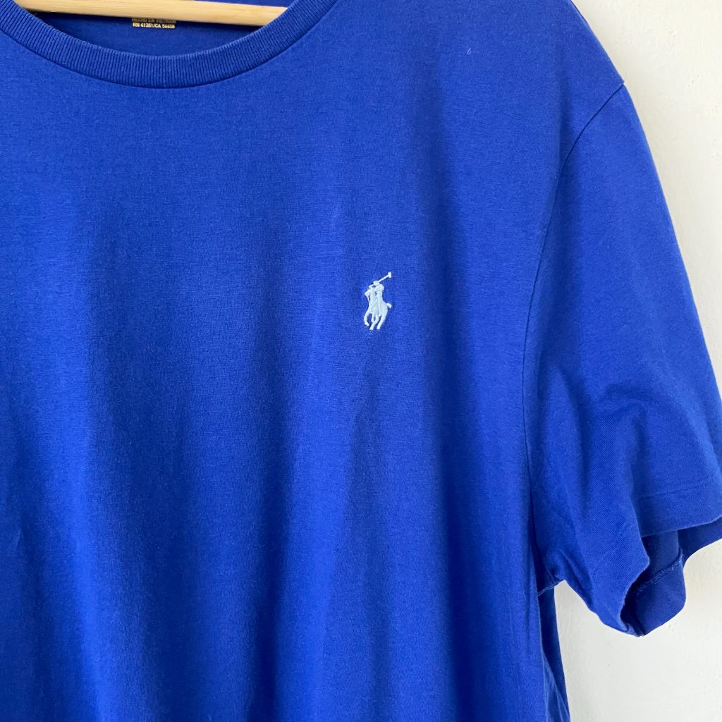 Polo Ralph Lauren blue cotton jersey t shirt