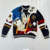 Dolce & Gabbana King Of Clubs Print Mens Sweatshirt