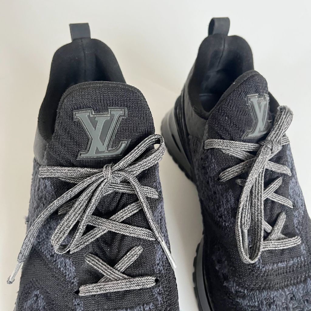 Authentic Black Louis Vuitton VNR Knit Sneakers