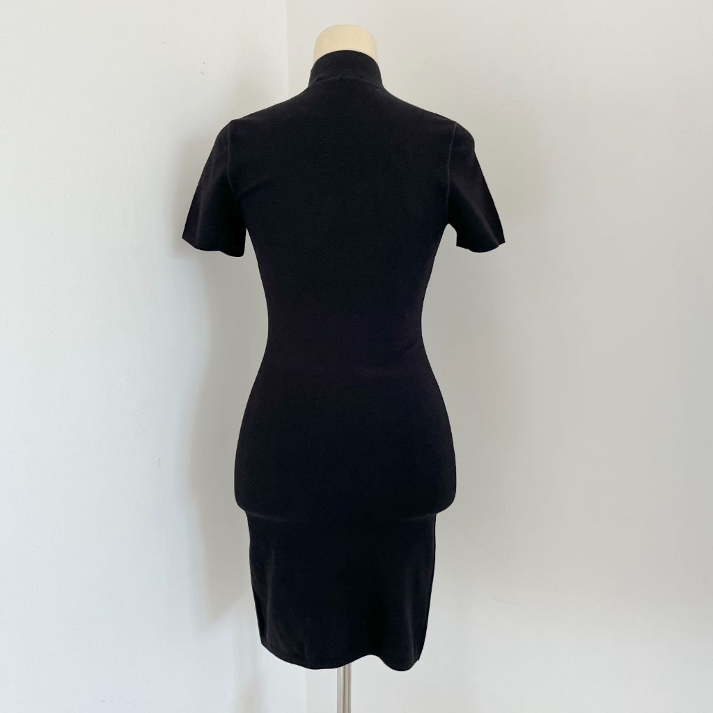Alexander Wang Bodycon Black Mini Dress - BOPF | Business of Preloved Fashion Alexander Wang Bodycon Black Mini Dress - BOPF | Business of Preloved Fashion