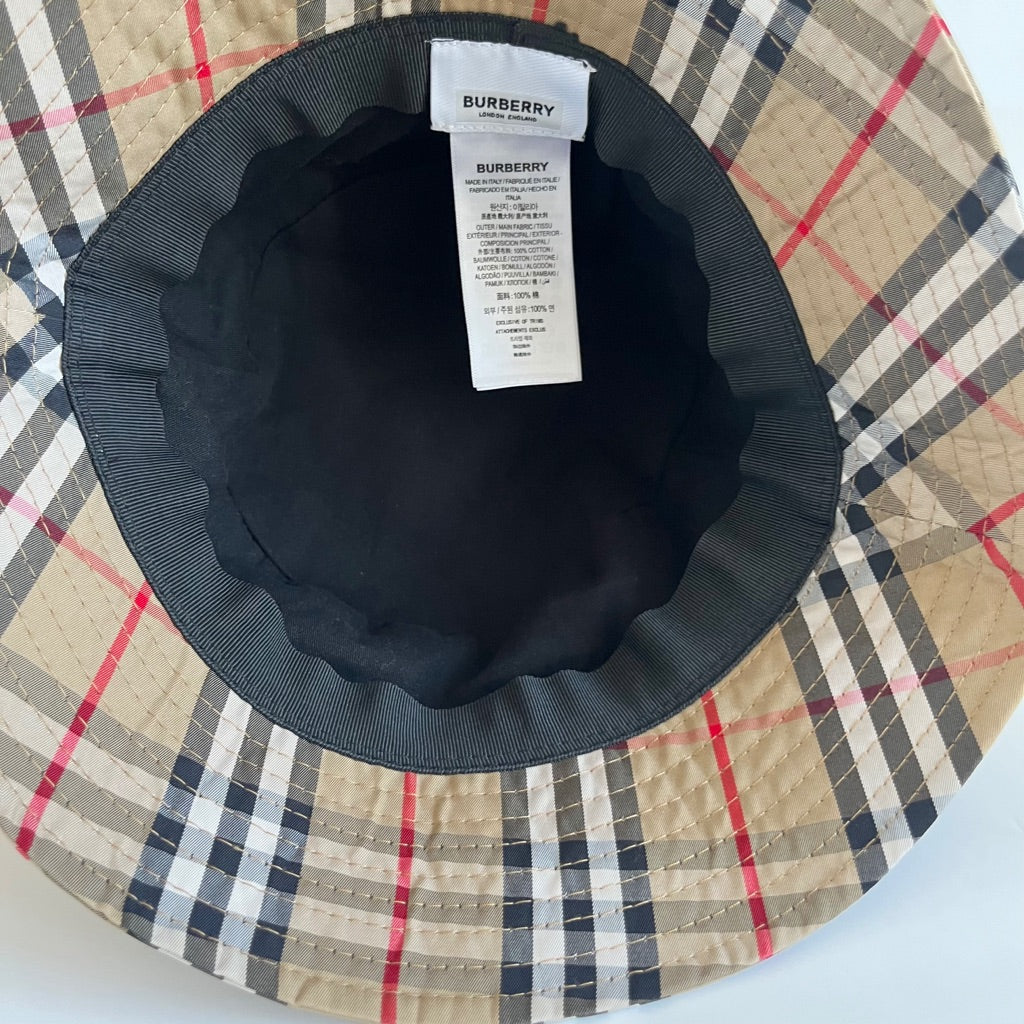 BURBERRY Checked cotton-blend twill bucket hat