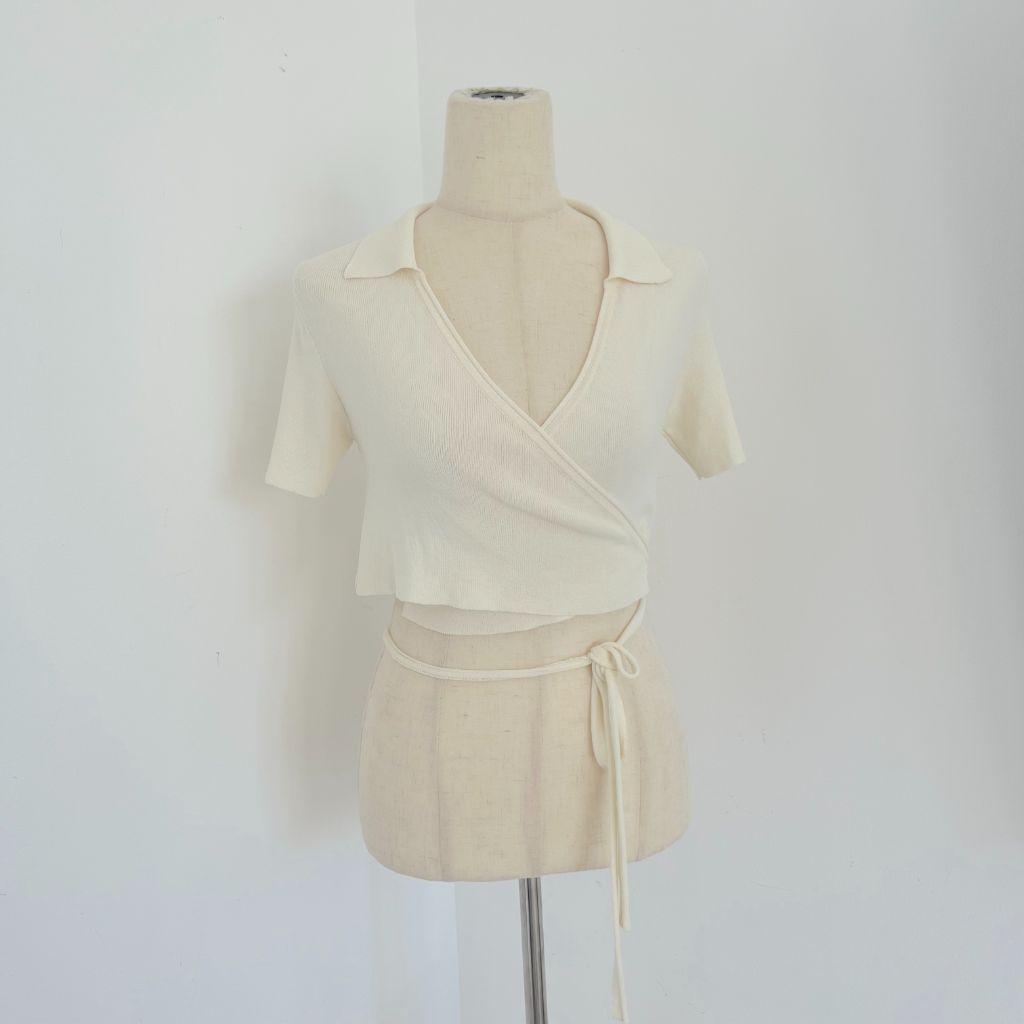 Jacquemus Wrap Crop Top