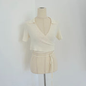 Jacquemus Wrap Crop Top