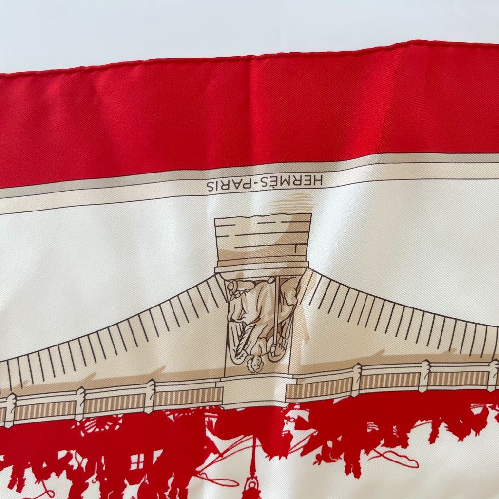 Hermès Printed Silk Scarf
