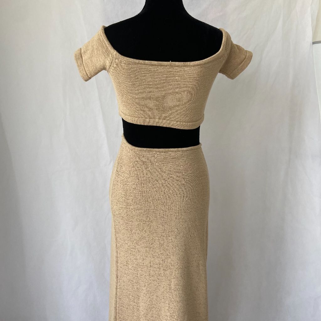 cult gaia alicia knit dress Cult Gaia Alicia Knit Dress in Sand