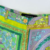 Versace Barocco printed silk shorts