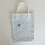 Goyard White and Blue Goyardine Canvas & Chevroches Calfskin Poitiers Claire-Voie Bag