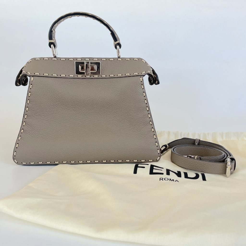 Leather Fendi Micro Peekaboo Size Peekaboo Bag Fendi Peekaboo