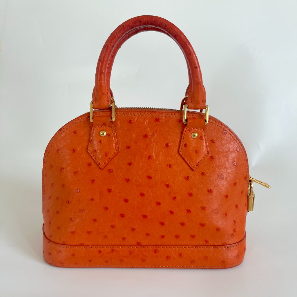 Leather purse Louis Vuitton Orange in Leather - 31534628