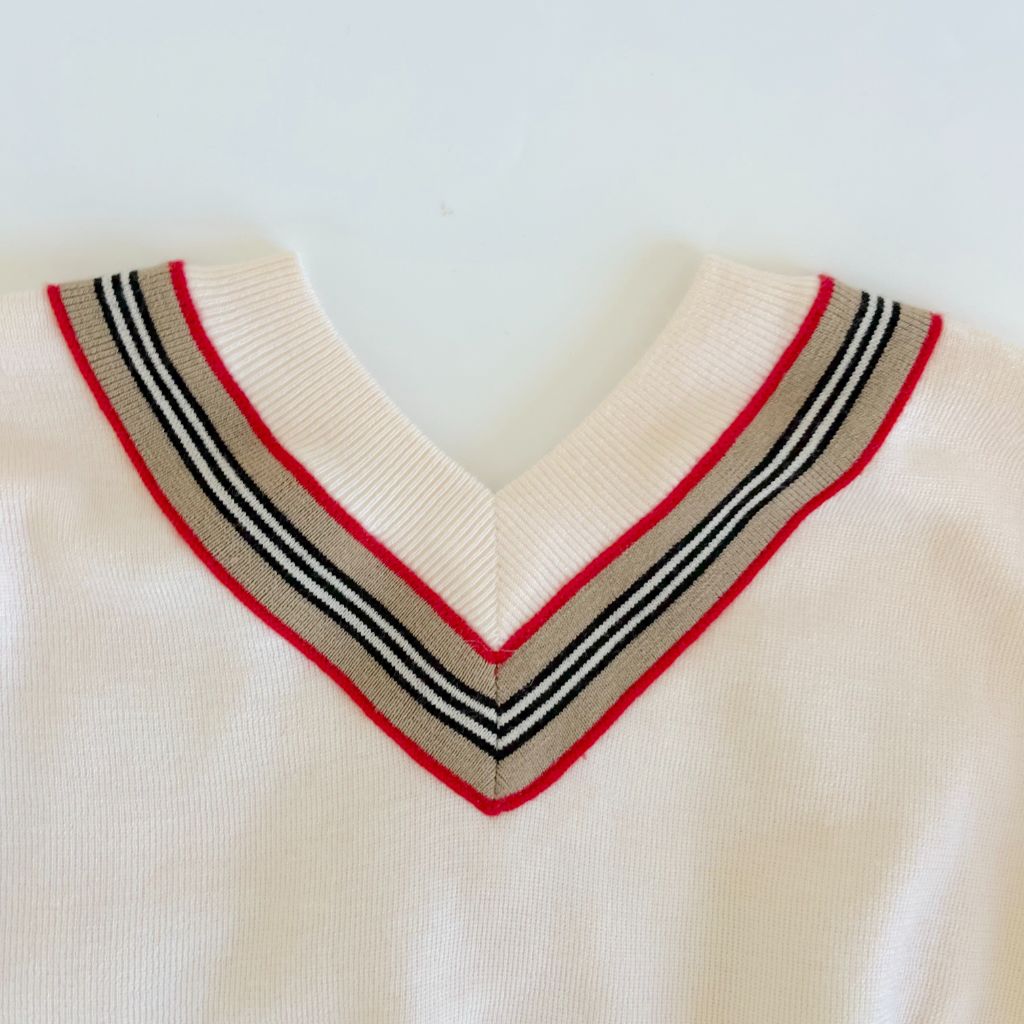 Burberry Ivory sweater Merino wool, childrens 6 years