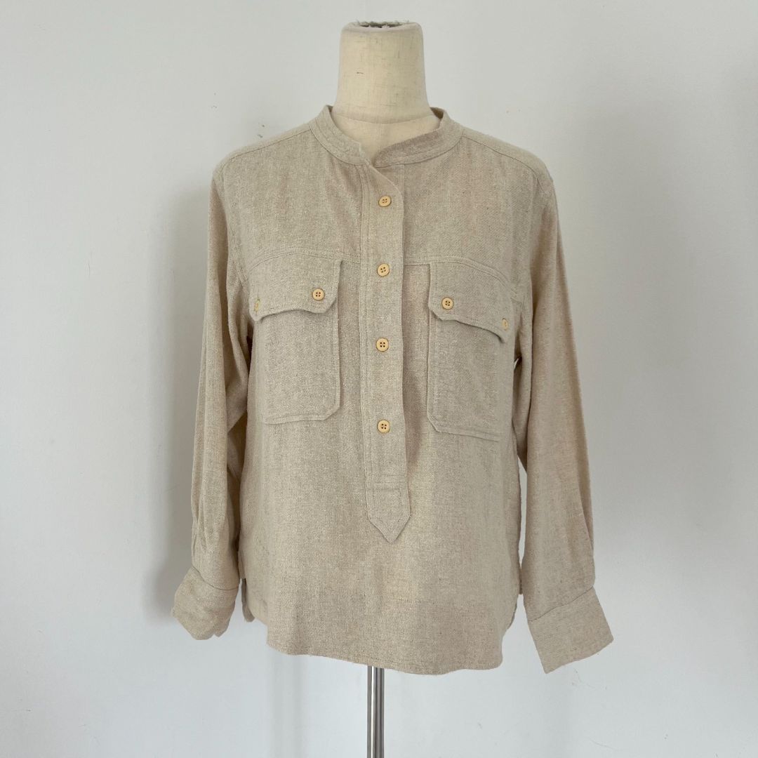 Isabel Marant tecoyo beige long sleeve top