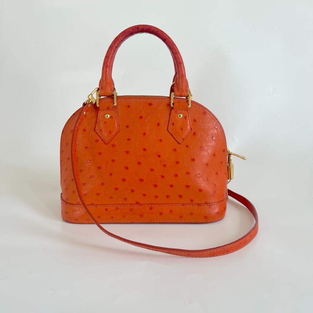 Louis Vuitton Ostrich Leather Alma Bag at 1stDibs