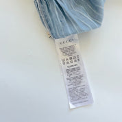 Gucci blue striped dress with GG print, children