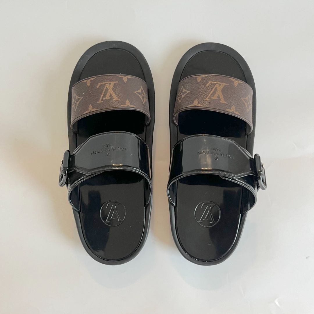 Louis Vuitton, Shoes, Louis Vuitton Sunbath Mule Slides Size 39