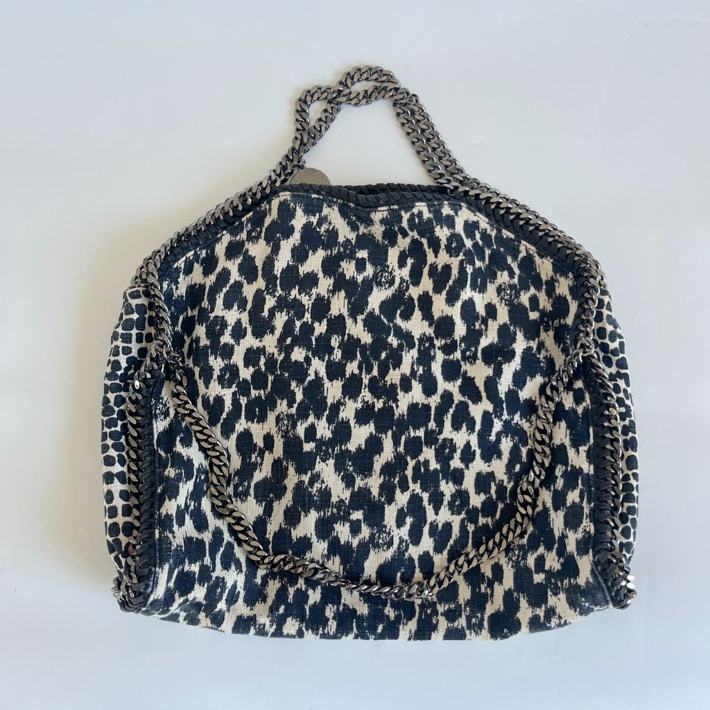 Stella McCartney animal fabric print large fallabela shoulder bag