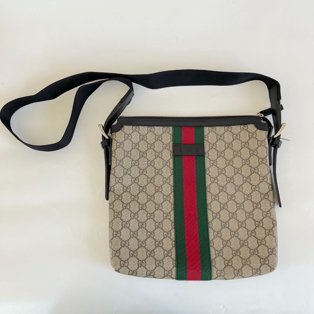 Gucci Web Monogram GG Handbag Tote