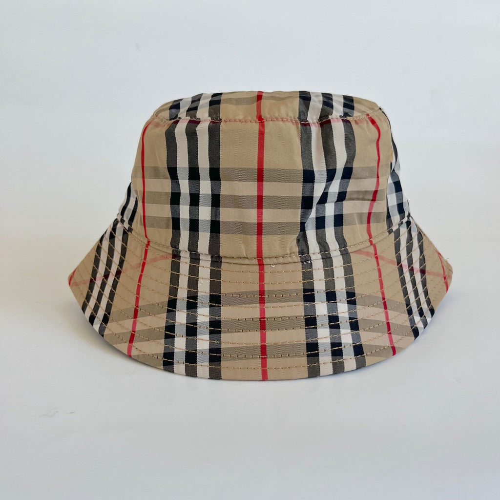 BURBERRY Checked cotton-blend twill bucket hat