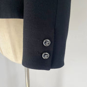 Chanel 2022 Cruise Black and White Silk Jacket