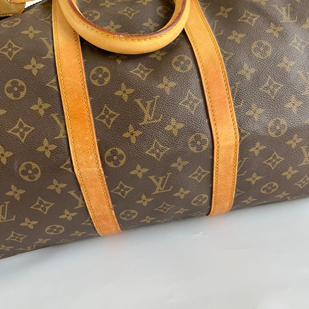 Louis Vuitton brown monogram canvas Keepall 55 Duffel bag - BOPF