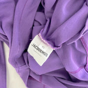Jacquemus long sleeve purple crop top