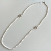 Chanel faux pearl long necklace