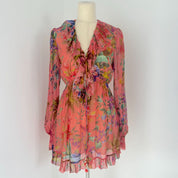 Zimmermann Tropicana Flutter Playsuit in Silk