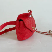 Chanel 2019 Quilted Leather Flap Belt Bag ( Runway Collection)
