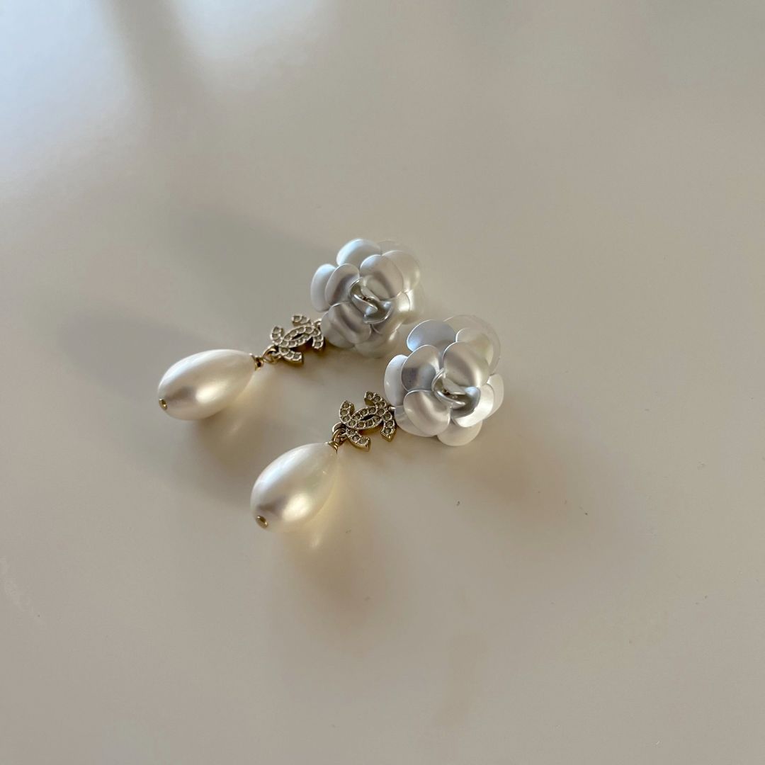 Chanel Star Crystal and Pearl Earrings - BOPF