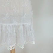 Zimmermann White embroidered Belt Dress