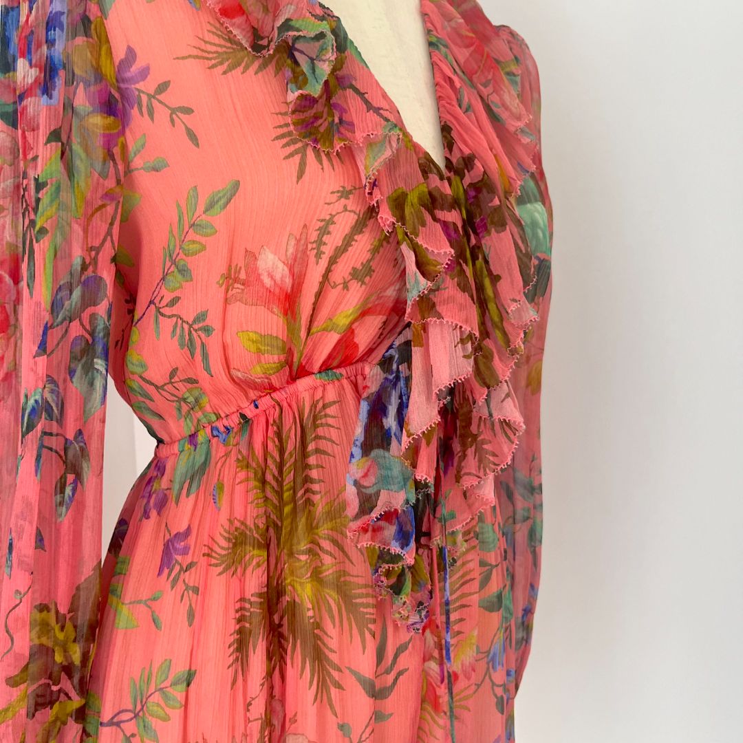 Zimmermann Tropicana Flutter Playsuit in Silk