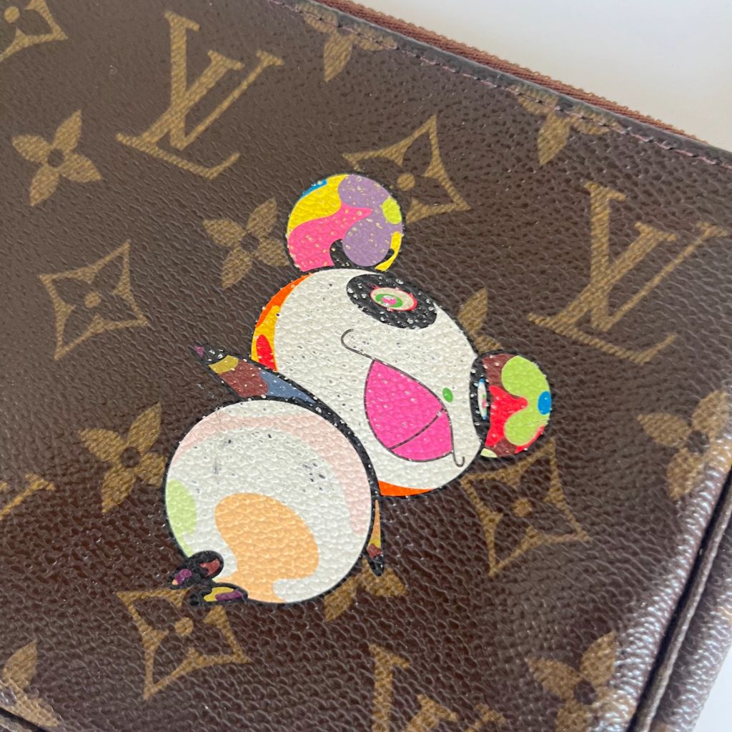 Louis Vuitton Takashi Murakami Panda Pochette - Brown Mini Bags