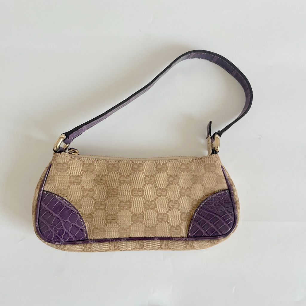 Gucci Beige Guccisima Vintage Small Shoulder Bag