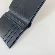Brioni black leather flap wallet