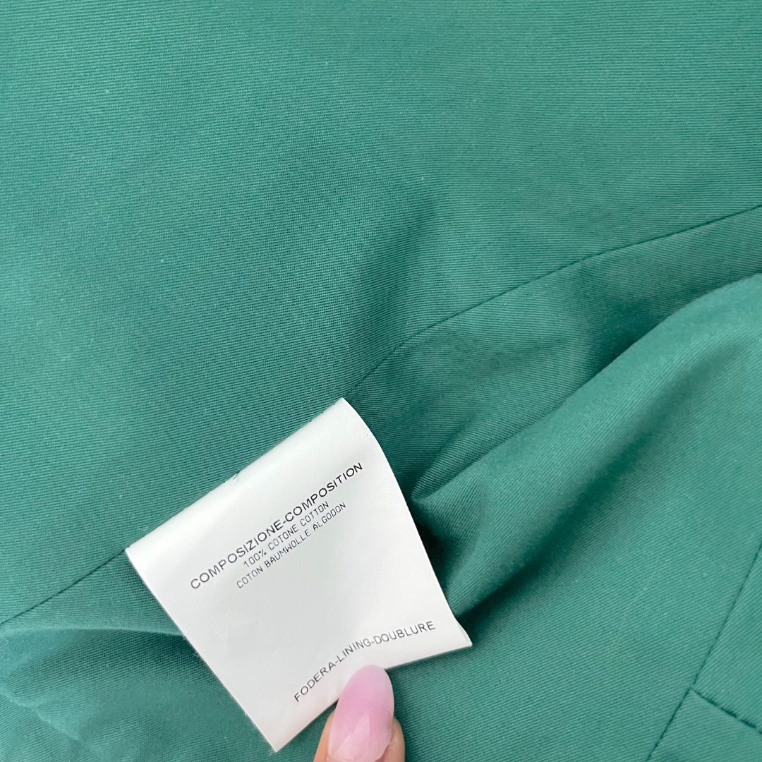 Yves Saint Laurent Paris Dark Green Front Open Ruffled Bolero Jacket