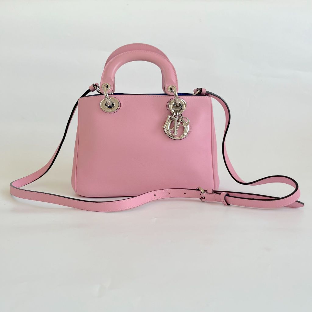 Dior Pink Leather Mini Diorissimo Tote BOPF Business of
