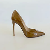 Dolce & Gabbana Brown Patent Leather Pointed Toe Pumps, 36