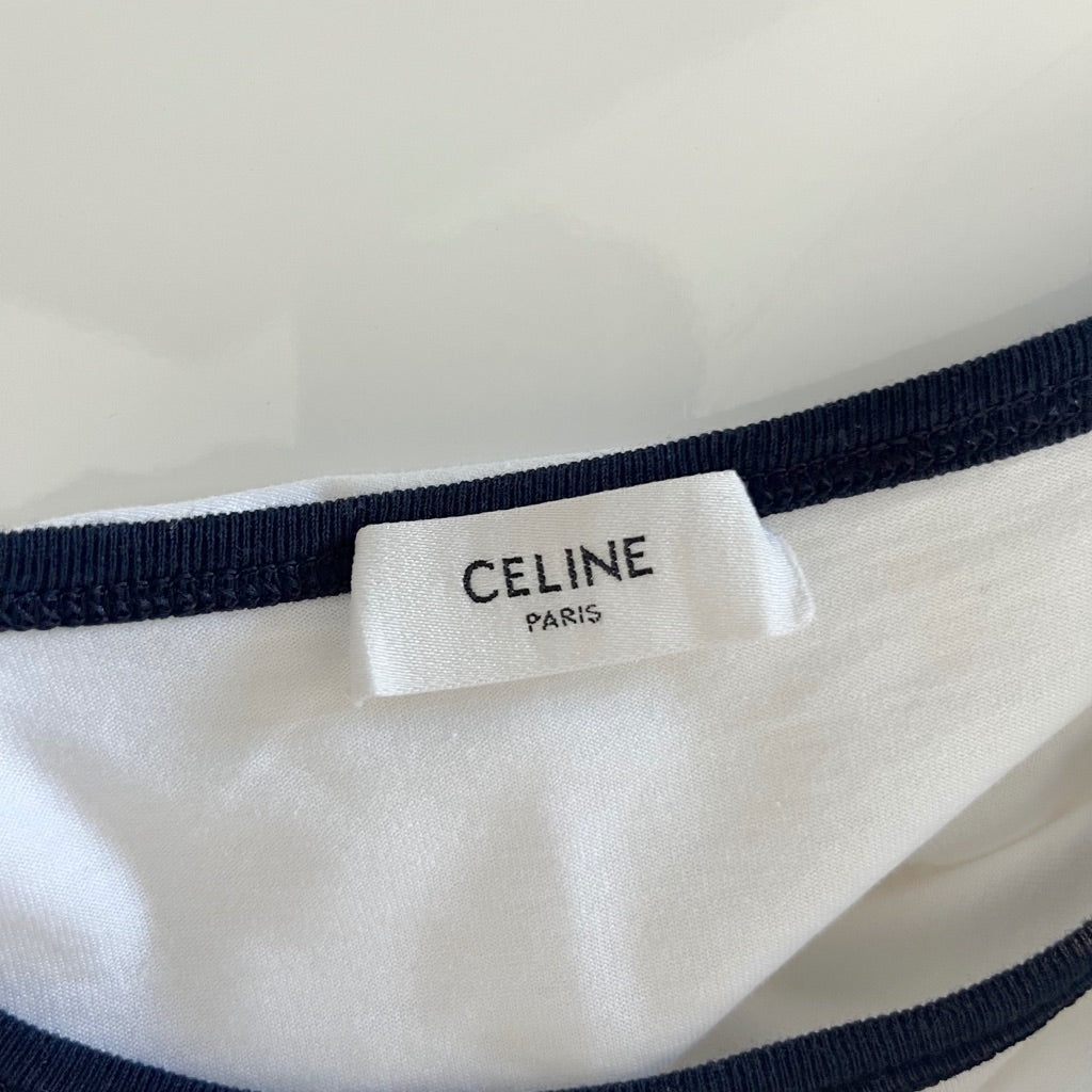 Celine Triomphe Classic T shirt in cotton jersey