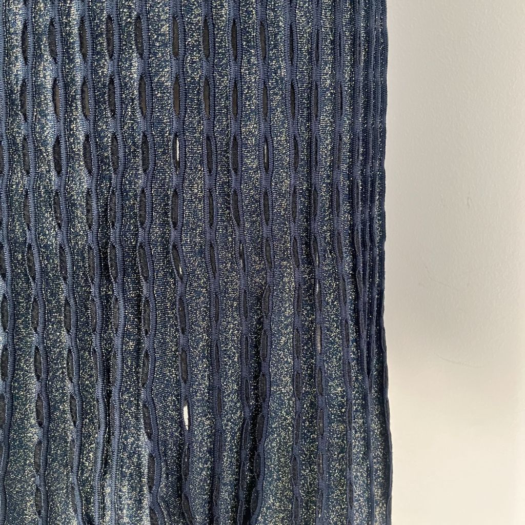 M Missoni knitted sleeveless pleated navy/gold glittery midi dress - BOPF | Business of Preloved Fashion M Missoni knitted sleeveless pleated navy/gold glittery midi dress - BOPF | Business of Preloved Fashion