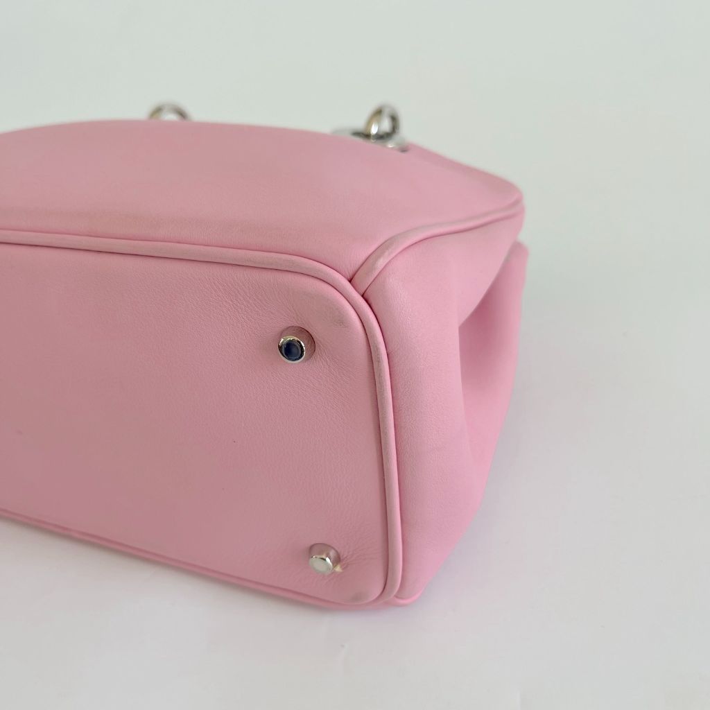 Lady Dior Voyageur Small Coin Purse Melocoton Pink Cannage Lambskin | DIOR  NZ