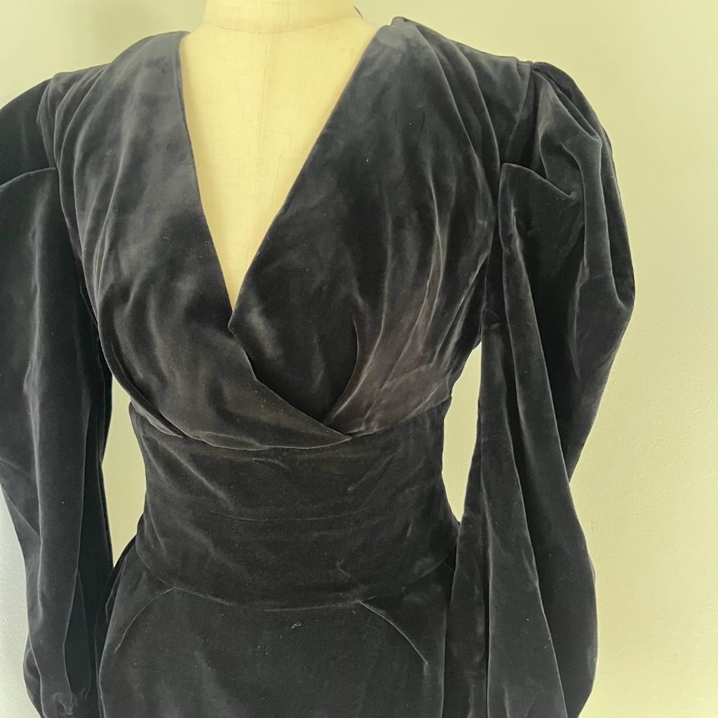 alexandre vauthier black velvet dress Velvet gown in black - Alexandre Vauthier