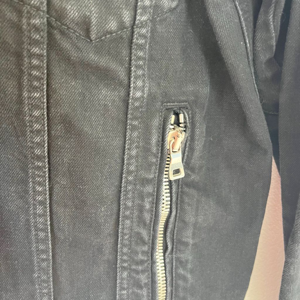 BALMAIN SIGNATURE BACK LOGO DENIM JACKET