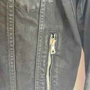 BALMAIN SIGNATURE BACK LOGO DENIM JACKET