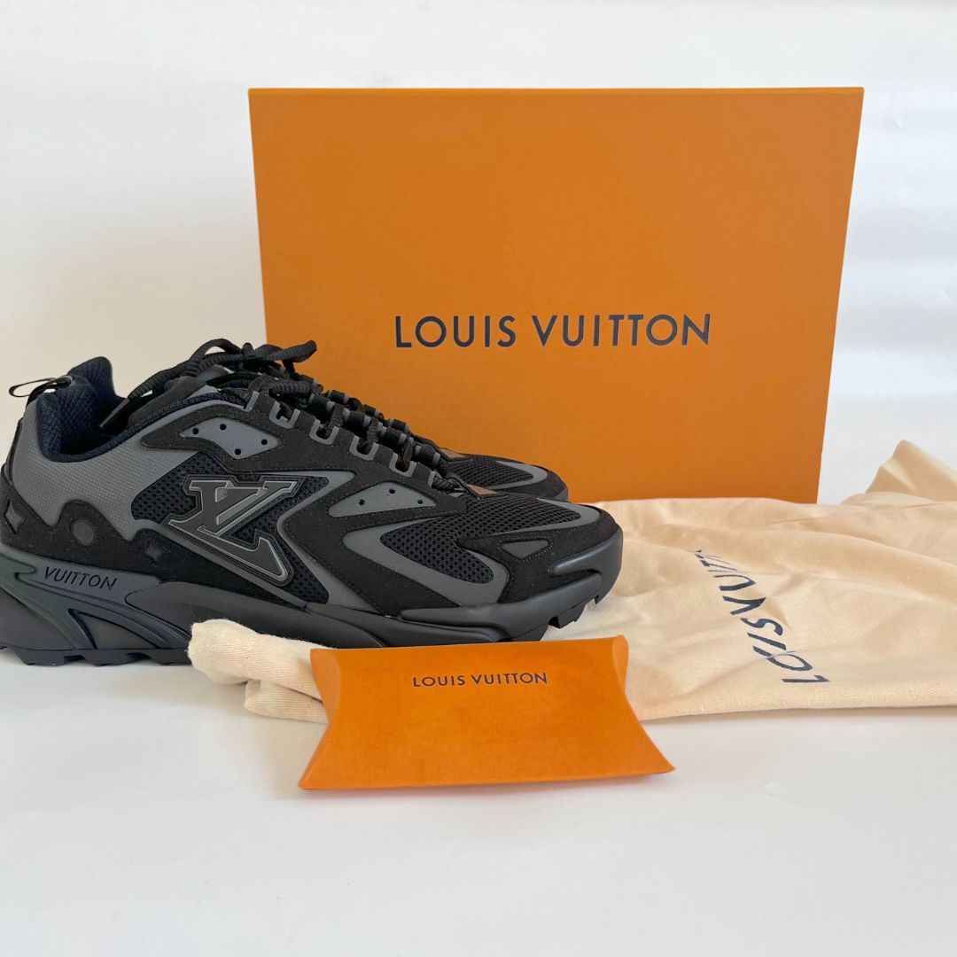 Size+9+-+Louis+Vuitton+Runner+Tatic+Black for sale online