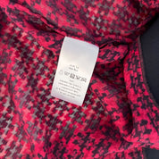 Lanvin red and black houndstooth print Blouse